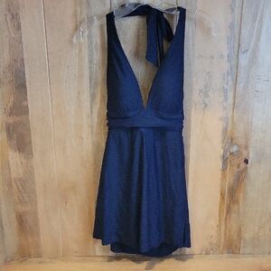 NWT J. Crew Halter Swim Dress SIZE 8 Navy